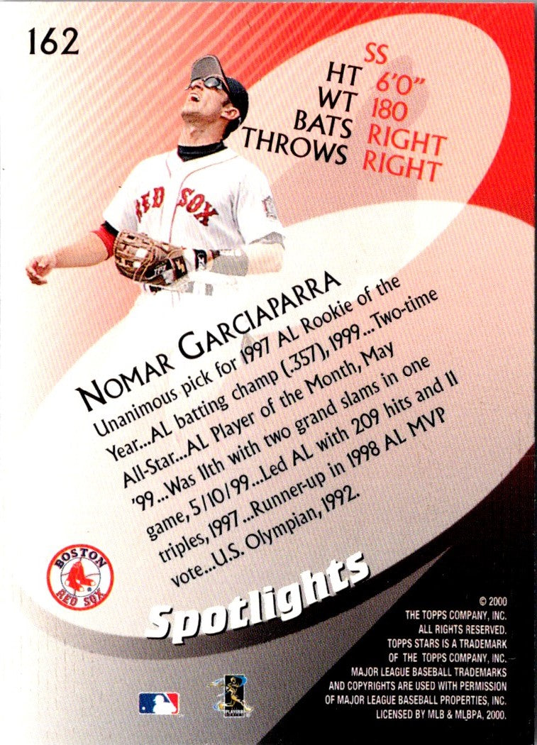 2000 Topps Stars Nomar Garciaparra