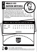 2021 Hoops Red Backs Davion Mitchell