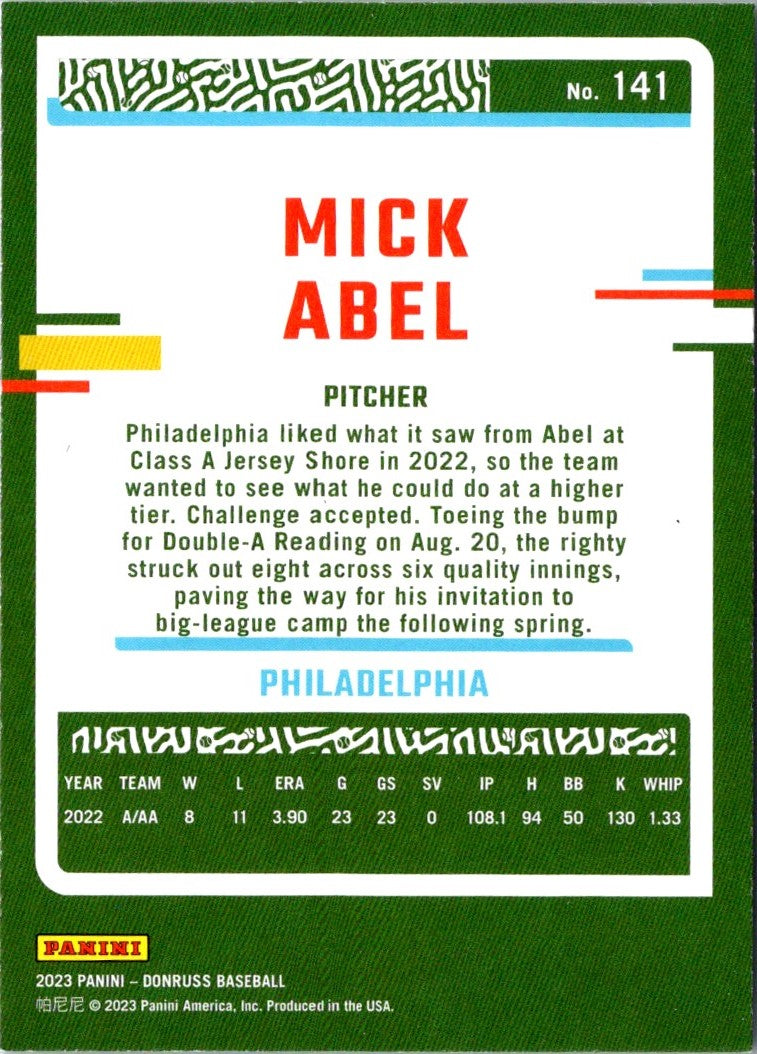 2023 Donruss Mick Abel