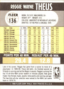 1990 Fleer Reggie Theus