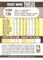 1990 Fleer Reggie Theus #136
