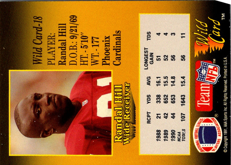 1991 Wild Card Randal Hill