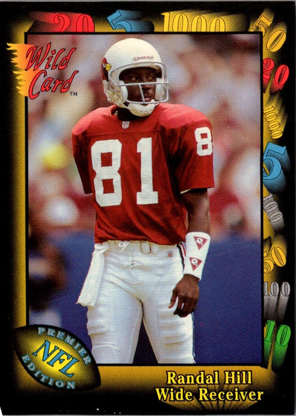 1991 Wild Card Randal Hill #18 Rookie