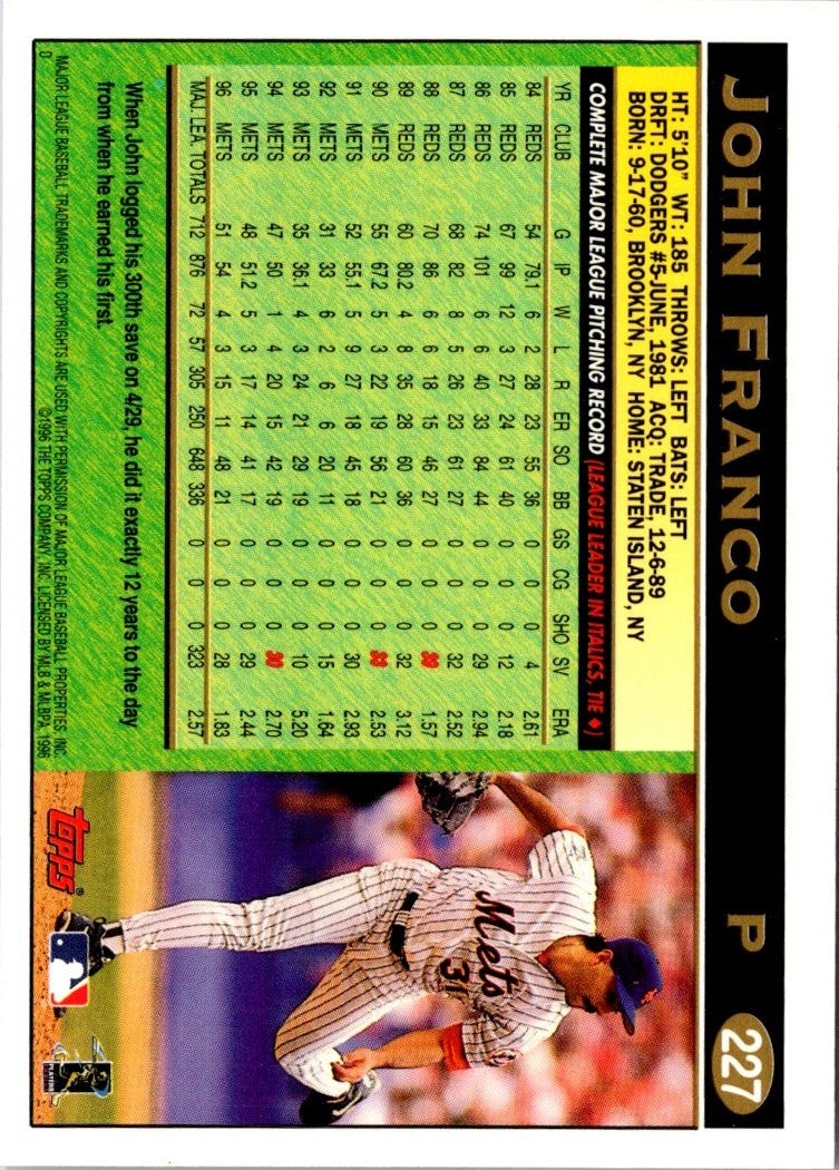 1997 Topps John Franco