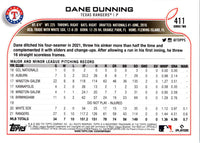 2022 Topps Dane Dunning #OD-223
