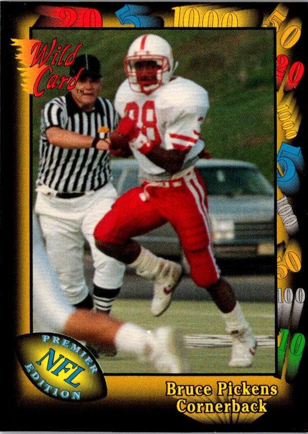 1991 Wild Card Bruce Pickens #39 Rookie