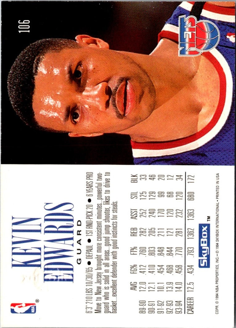 1994 SkyBox Kevin Edwards