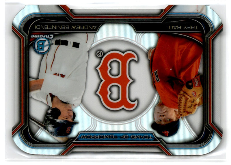 2015 Bowman Draft Picks & Prospects Teams of Tomorrow Die Cuts Trey Ball/Andrew Benintendi