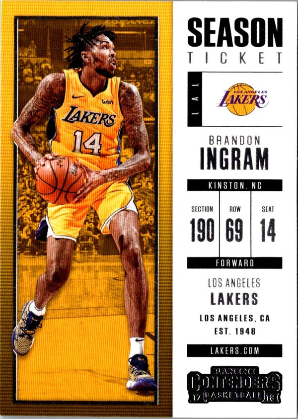 2017 Panini Contenders Brandon Ingram #83