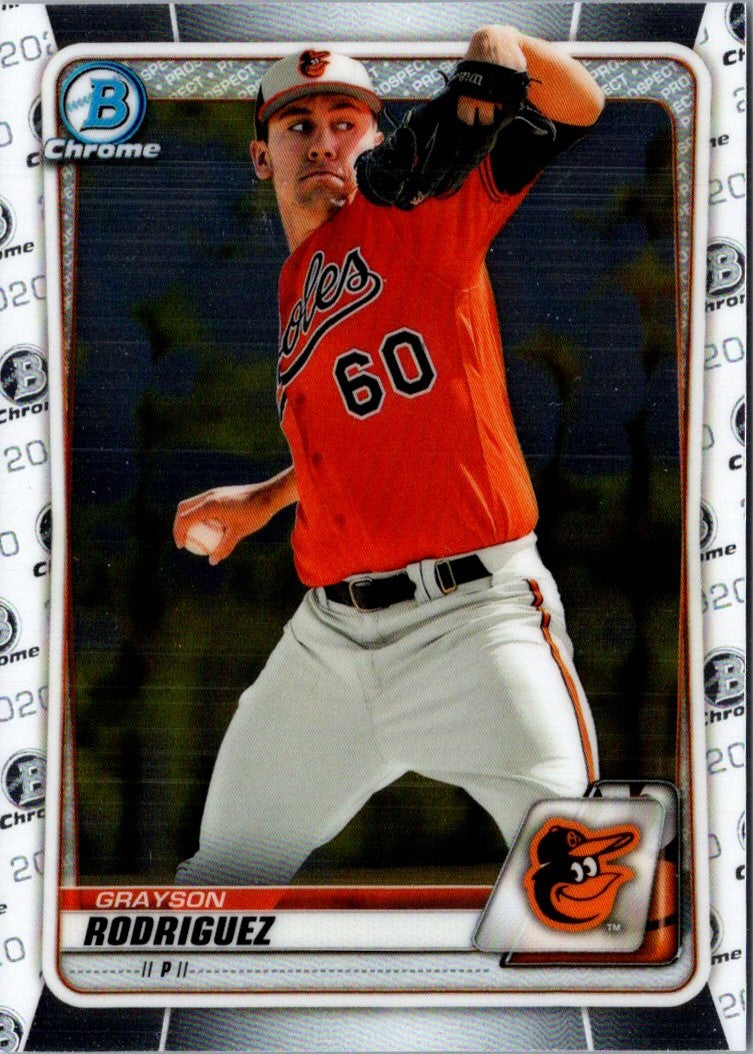 2020 Bowman Chrome Prospects Grayson Rodriguez