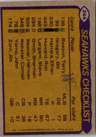 1979 Topps Sherman Smith/Steve Largent/Cornell Webster/Bill Gregory #244