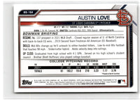 2021 Bowman Draft 1st Edition Austin Love #BD-164
