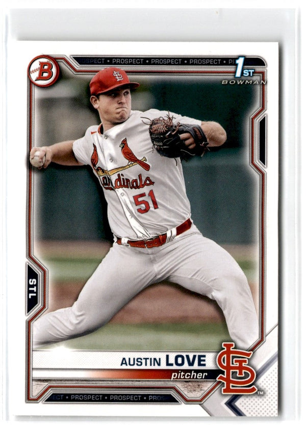 2021 Bowman Draft 1st Edition Austin Love #BD-164