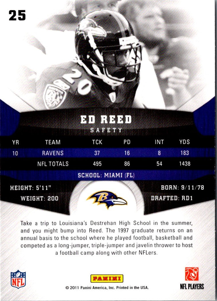 2011 Panini Gridiron Gear Ed Reed