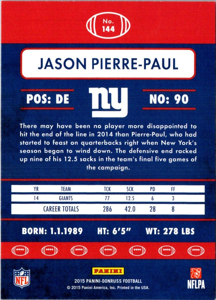 2015 Donruss Red Foil Jason Pierre-Paul