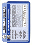 1990 Swell Baseball Greats Elliott Maddox