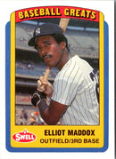 1990 Swell Baseball Greats Elliott Maddox