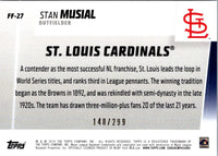 2019 Topps Franchise Feats Black Stan Musial #FF-27 148/299
