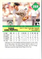 1992 Fleer Todd Van Poppel #269