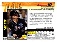 2021 Bowman Heritage Javier Baez #92