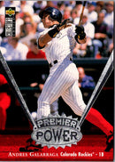 1997 Collector's Choice Premier Power Andres Galarraga