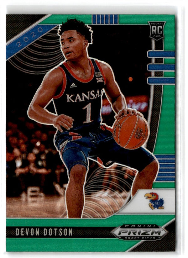 2020 Panini Prizm Draft Picks Collegiate Green Devon Dotson #32