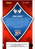 2021 Panini Chronicles Josh Giddey #619