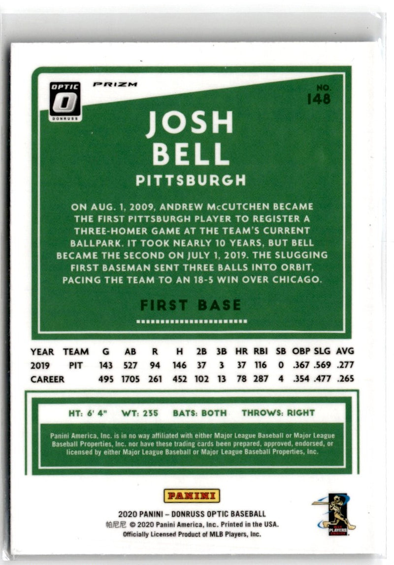 2020 Donruss Optic Carolina Blue and White Josh Bell