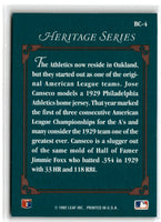 1992 Studio Heritage Jose Canseco #BC-4