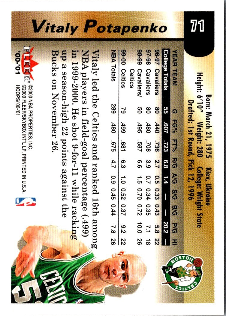 2000 Hoops Hot Prospects Vitaly Potapenko