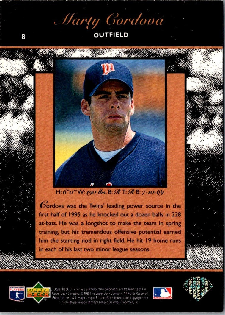 1996 Topps Bronze League Leaders Marty Cordova