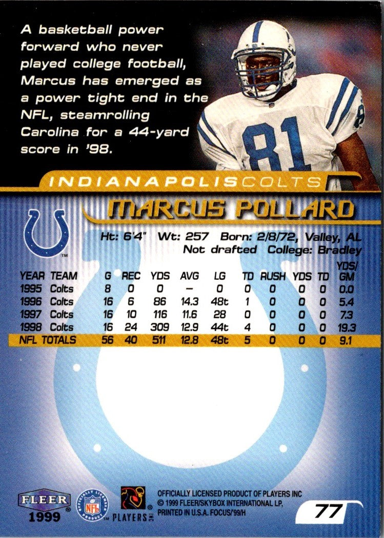 1999 Fleer Focus Marcus Pollard