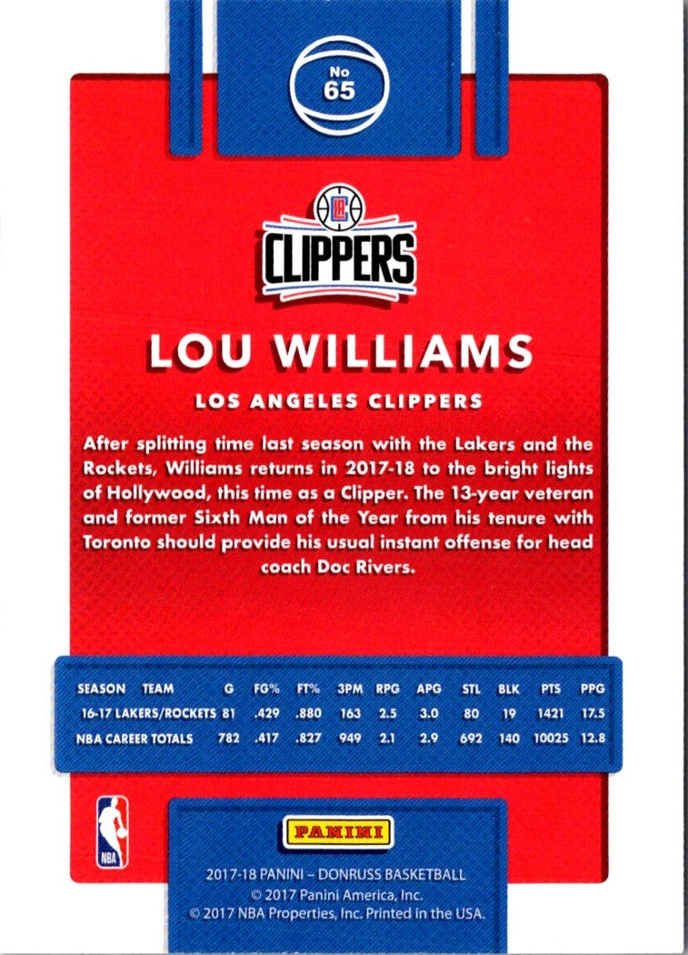 2017 Donruss Lou Williams