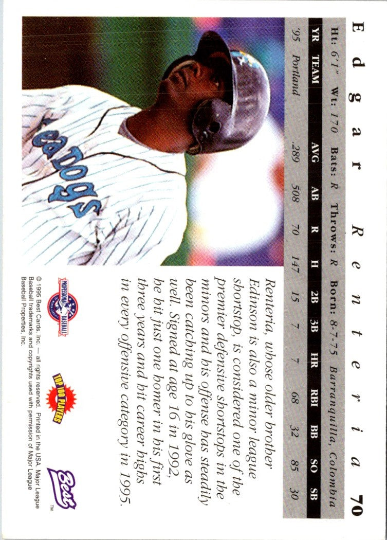 1995 Best Edgar Renteria