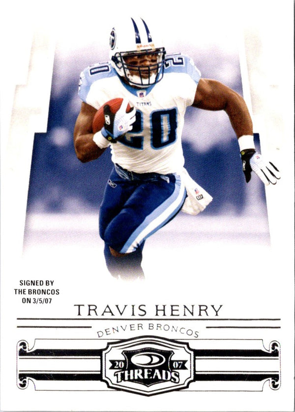 2007 Donruss Threads Travis Henry #54