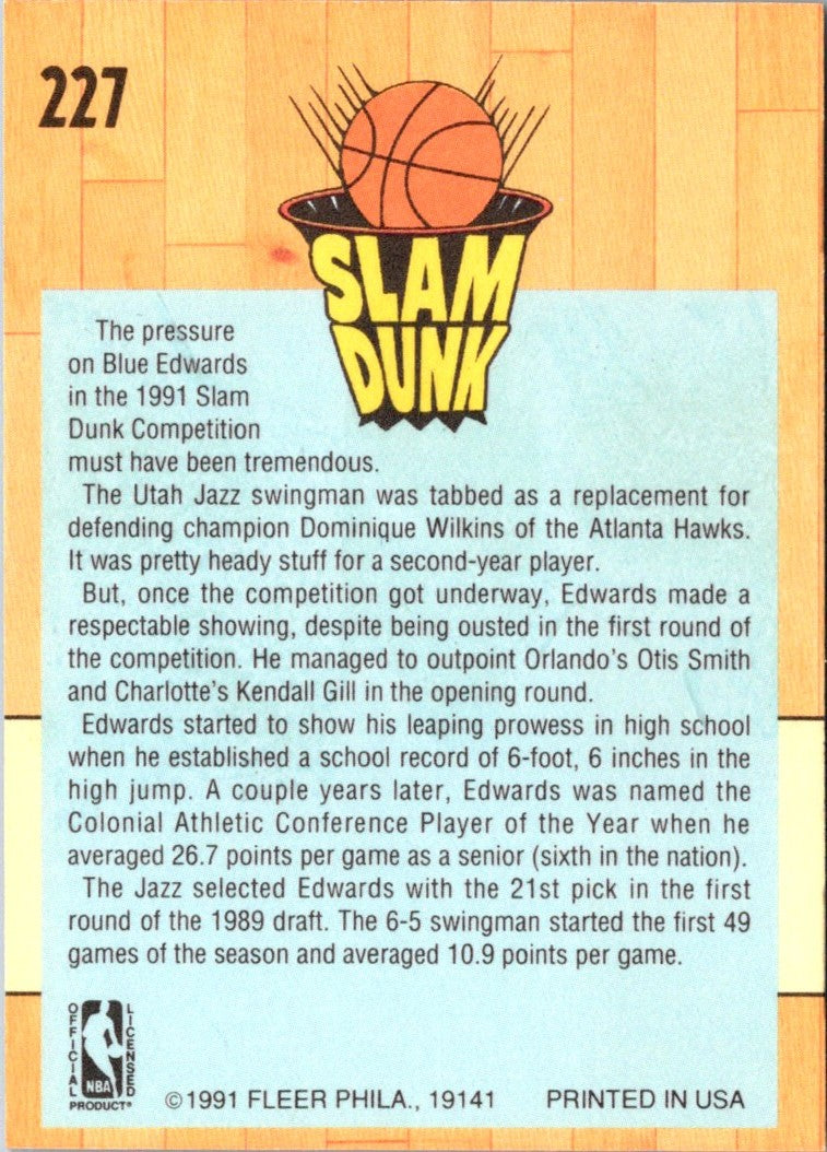 1991 Fleer Theodore Edwards