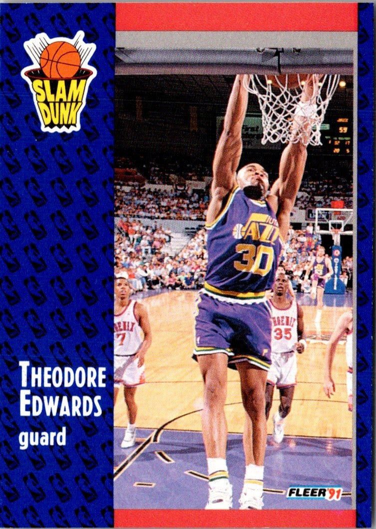 1991 Fleer Theodore Edwards