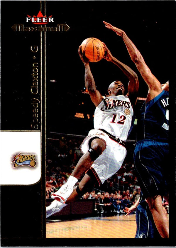 2001 Fleer Maximum Speedy Claxton #179