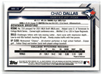 2021 Bowman Draft Chrome Chad Dallas #BDC-23