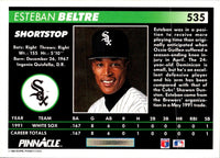 1992 Pinnacle Esteban Beltre #535 Rookie