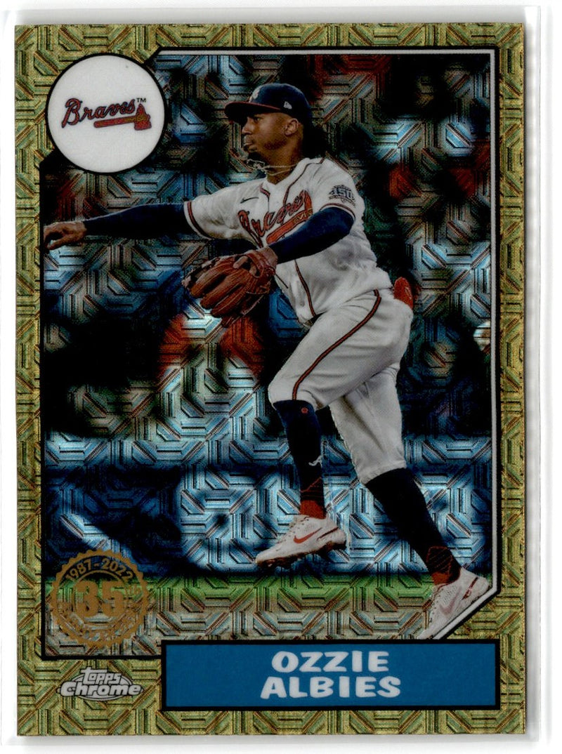 2022 Topps 1987 Baseball Chrome Ozzie Albies