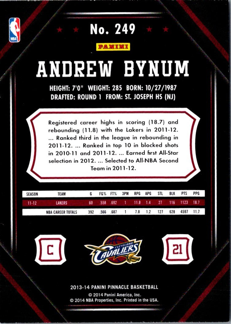 2013 Pinnacle Andrew Bynum