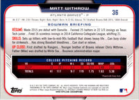 2015 Bowman Draft Picks & Prospects Matt Withrow #36