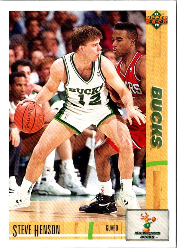 1991 Upper Deck Steve Henson #366 Rookie