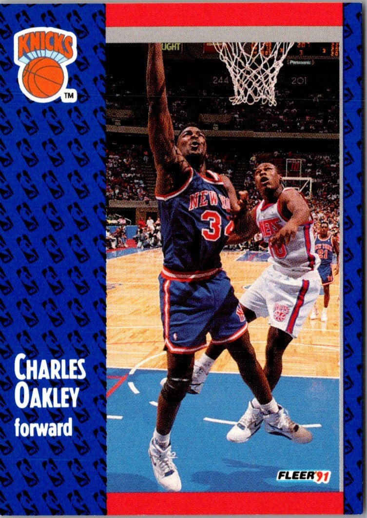 1991 Fleer Charles Oakley