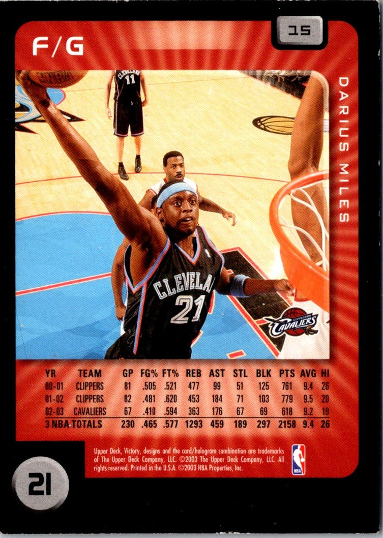 2003 Upper Deck Victory Darius Miles