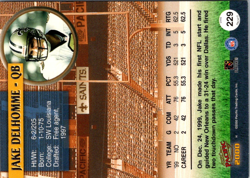 2000 Pacific Jake Delhomme