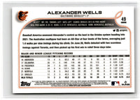 2022 Topps Chrome Alexander Wells #49 Rookie