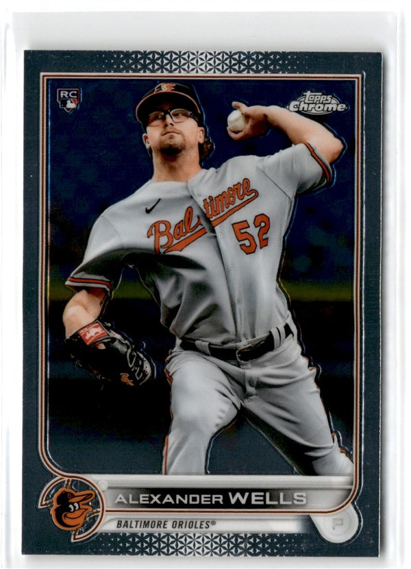 2022 Topps Chrome Alexander Wells #49 Rookie