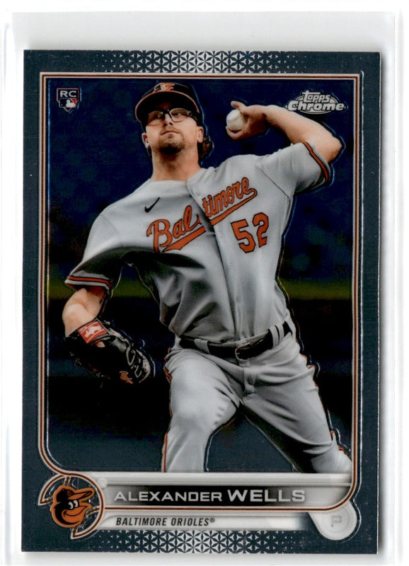 2022 Topps Chrome Alexander Wells #49 Rookie